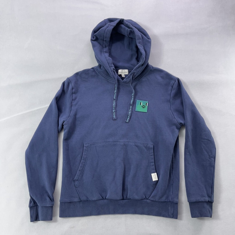 Line Friends Brown &‎ Friends Hoodie Unisex Medium Blue Leonard in the Forest